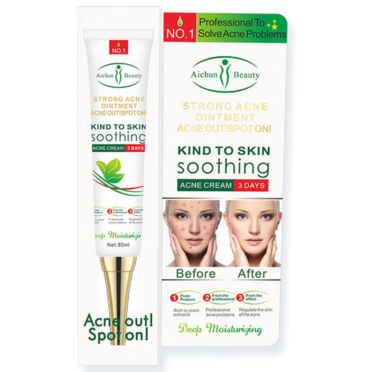 AICHUN BEAUTY Face Acne Cleaning Cream Skin Care Remove Repair Comedone Pimple Acne Face Acne Cream 30ml